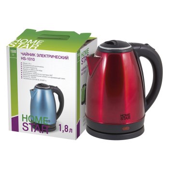 Чайник  1,8 л  HomeStar HS-1010 1500Вт цвет красный