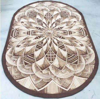 Ковер Карпет Ротанг овал 2,3х1,66м коричневый