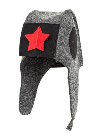 Шапка для бани ГлавБаня Танкист войлок