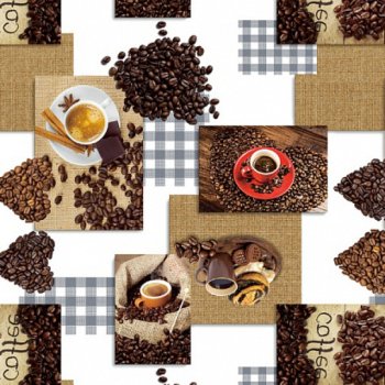 Клеенка ПВХ Glance Кофе коричневый 1,4х20м