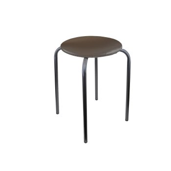 Табурет ТБ1 коричневый, форма круг 30х46,5х30 см