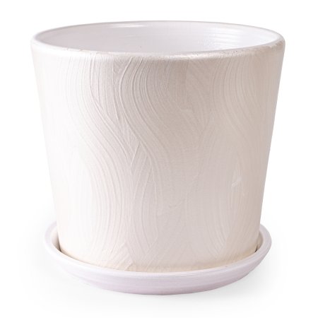 Горшок Шелк керамика 0,9л молочный Горшок Шелк керамика 0,9л молочный