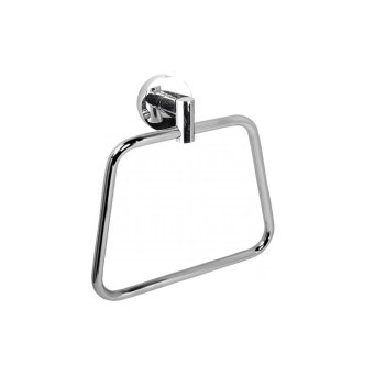 Полотенцедержатель 1 кольцо на саморезах хром серия F052