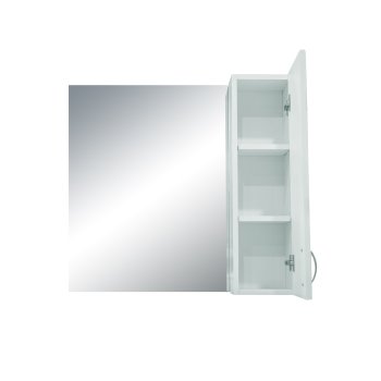Шкаф-зеркало подвесной Олимп 70х75х15см белый