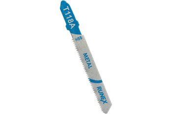 Пилка для лобзика Runex T118A 50 мм по металлу 2 шт.