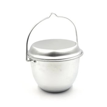 Котелок походный 1 предмет Следопыт 4,5л 22,5см цвет серый