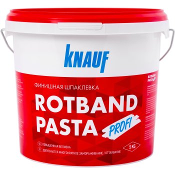 Шпатлевка Knauf Ротбанд Паста Profi белая 5 кг