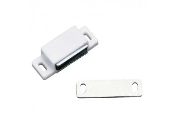 Защелка магнитная пластик 48 мм цвет белый