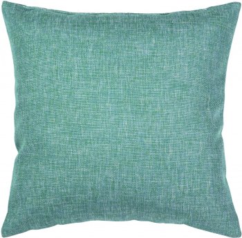 Подушка декоративная 40х40 см цвет аквамарин рогожка
