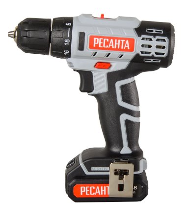 Дрель-шуруповерт аккумуляторная РЕСАНТА ДА-14-2Л Li-lon 14,4В 1x2Ач 45Нм