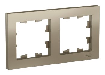 Рамка Schneider Electric AtlasDesign 2 поста, цвет шампань, арт. ATN000502