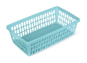 Корзина универсальная Велетта 25х14х7см цвет бирюзовый