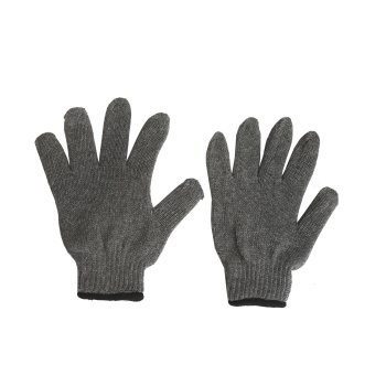 Перчатки утепленные полушерсть 7 класс L серый