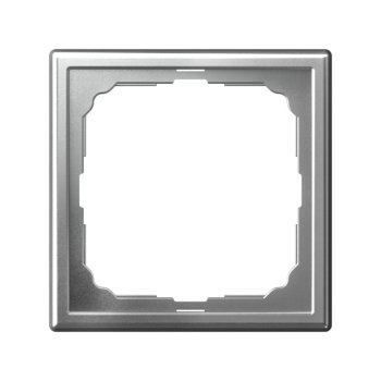 Рамка Systeme Electric ARTGALLERY 1 пост, цвет алюминий, арт. GAL000301