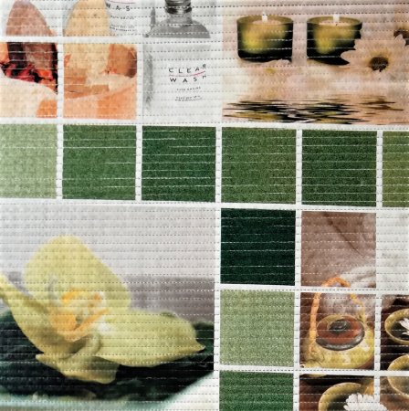 Коврик рулонный для ванной 65см Лотос зеленый Villina