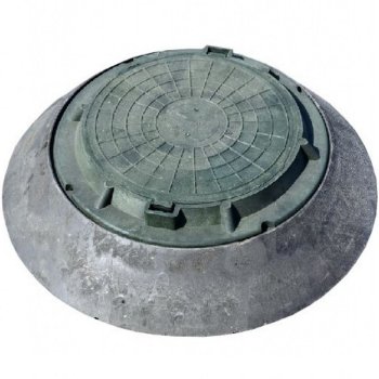 Конусный переходник с зеленой крышкой 1050/630/130/30 мм черный