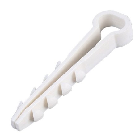 Дюбель-хомут КВТ плоский 14-6мм полиамид белый 100шт.