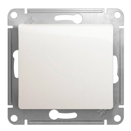 Выключатель встраиваемый Schneider Electric Glossa 1 кл. перламутр, без подсветки, арт. GSL000611