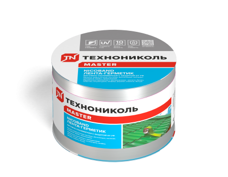 Лента герметизирующая NICOBAND 0,100 х 10 метров серебристый