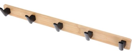 Вешалка настенная Eco усиленная 5 цвет коричневая