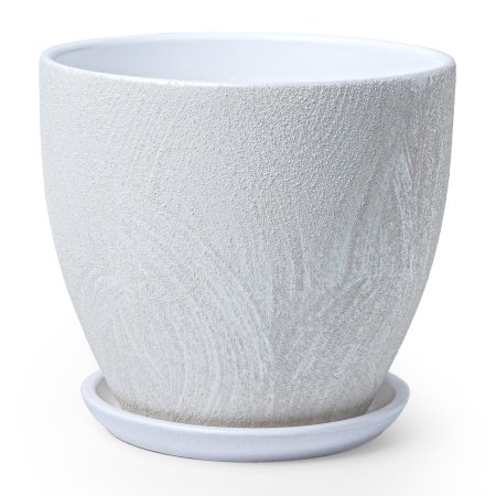 Горшок Сиде керамика 1,4л белый