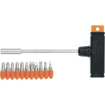 Отвертка Т-образная ручка с набором бит Sparta 11 шт