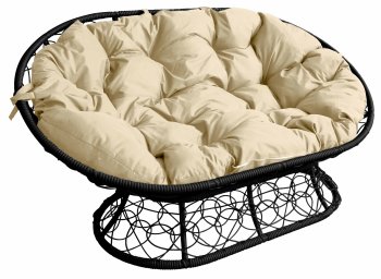 Диван садовый Мамасан 104х164х75 см черный Диван садовый Мамасан 104х164х75 см черный