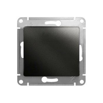 Выключатель встраиваемый Schneider Electric Glossa 1 кл. антрацит, без подсветки, арт. GSL000711
