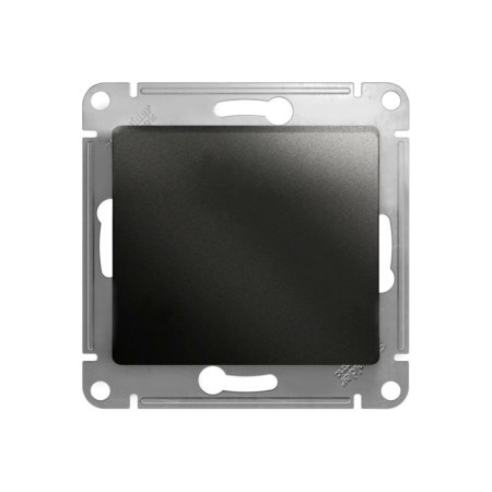 Выключатель встраиваемый Schneider Electric Glossa 1 кл. антрацит, без подсветки, арт. GSL000711