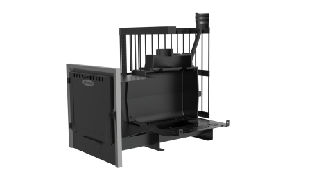 Печь банная Kennet Атлант 22П сетка ковка панорама М23