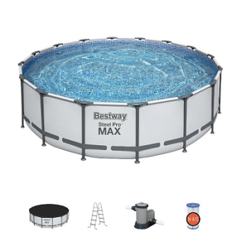 Бассейн каркасный Bestway Steel Pro Max 488х488х122см 19480л