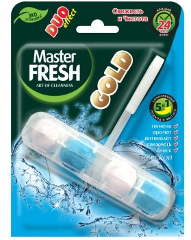 Блок для унитаза Master Fresh 77г Морской 1шт