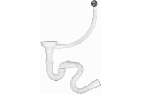 Сифон MasterProf для кухни 3 1/2" 40 мм 500 мм с переливом
