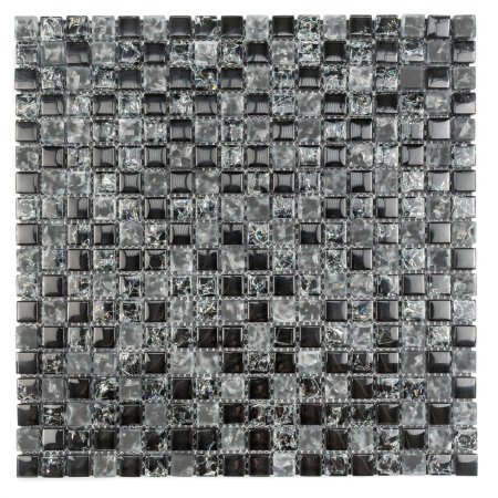 Мозаика Wet asphalt черный x05