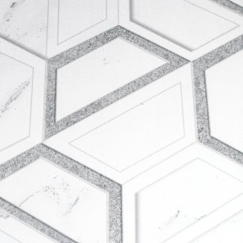 Плитка настенная Фьюжен, белый 40х20х0,8 см