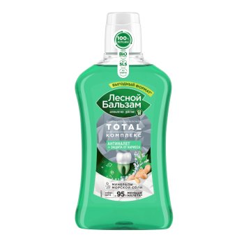 Ополаскиватель для полости рта Лесной Бальзам Морская соль 400 мл Ополаскиватель для полости рта Лесной Бальзам Морская соль 400 мл