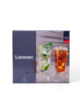 Набор стаканов Время дегустаций КОКТЕЙЛИ СО ЛЬДОМ цвет прозрачный 570мл 4шт