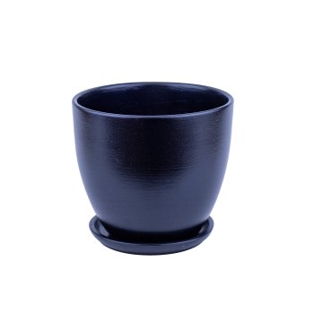 Горшок с поддоном Колор Гейм 5л Ø22см черный