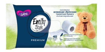 Бумага туалетная Emily Style Premium листов 40шт