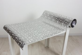 Клеенка в рулонах ПВХ 20х 0,8м цвет серебро