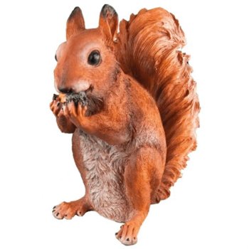 Садовая фигура Белочка с орехом сидячая 35см