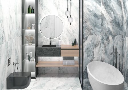 Керамогранит Waterfall, blue 120х60х0,95 см