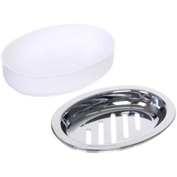 Мыльница Амадей пластик цвет белый настольная