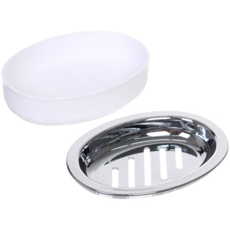 Мыльница Амадей пластик цвет белый настольная