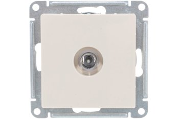 Розетка TV коннектор встраиваемая Schneider Electric AtlasDesign цвет бежeвый, арт. ATN000293