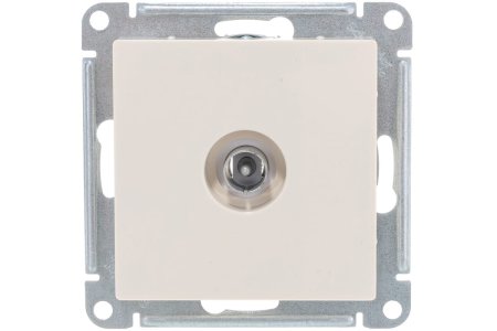 Розетка TV коннектор встраиваемая Schneider Electric AtlasDesign цвет бежeвый, арт. ATN000293