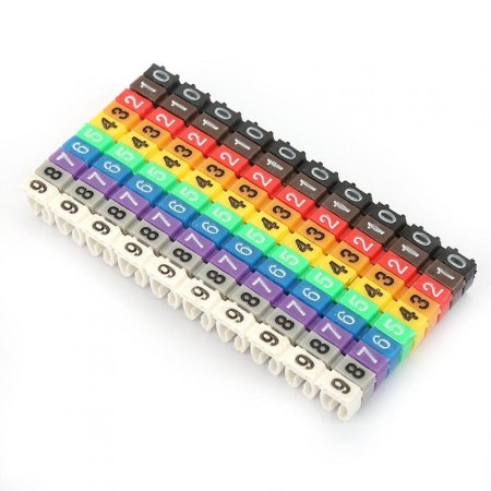 Маркер кабельный МН TDM 6мм2 цифры 0-9 полиамид 10 цветов уп.100шт.