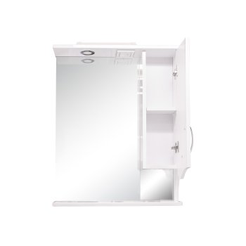 Шкаф-зеркало подвесной Кентис 73,7х60х15см белый