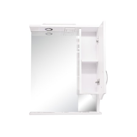 Шкаф-зеркало подвесной Кентис 73,7х60х15см белый