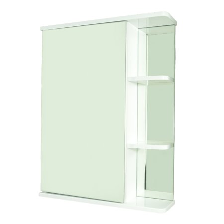 Шкаф-зеркало подвесной Орион 73,7х45х13см белый